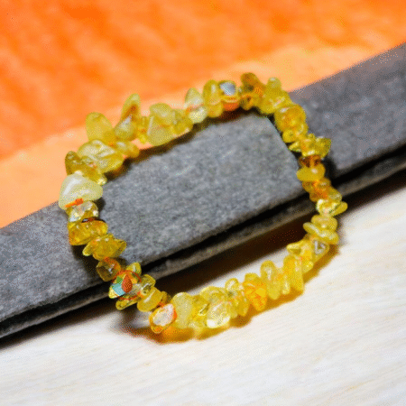 Uncut Citrine Bracelet