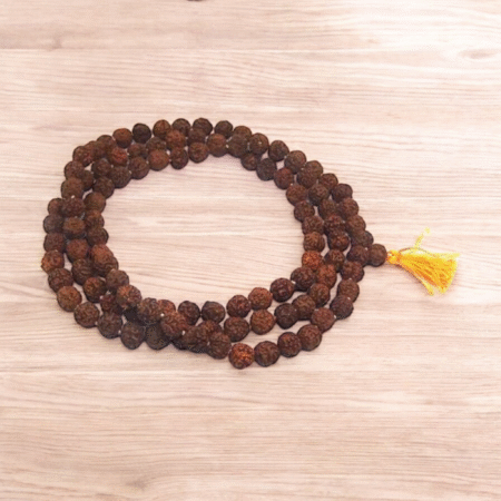Real 5 Mukhi Rudraksha Mala (12mm)