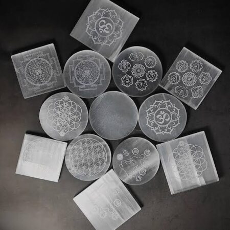 Selenite Charging Plate (4 inch)