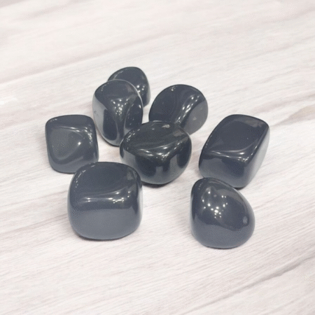 Black Obsidian Tumbles