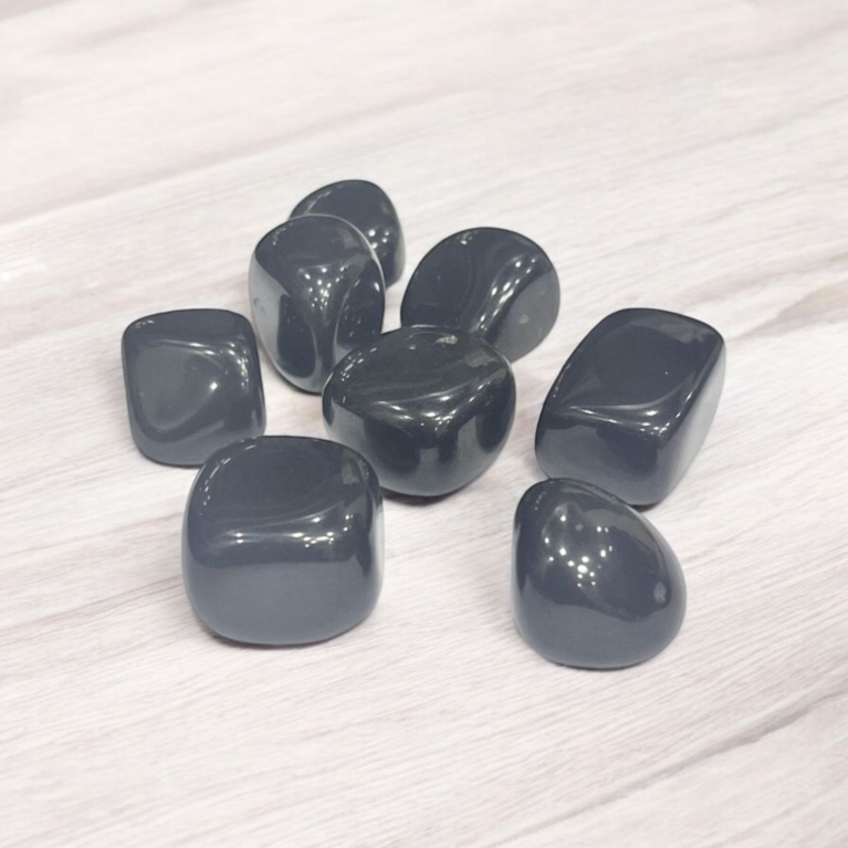Black Obsidian Tumbles