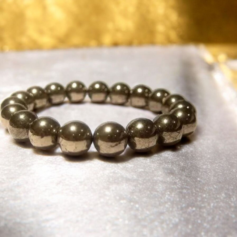 Golden Pyrite Bracelet 8mm