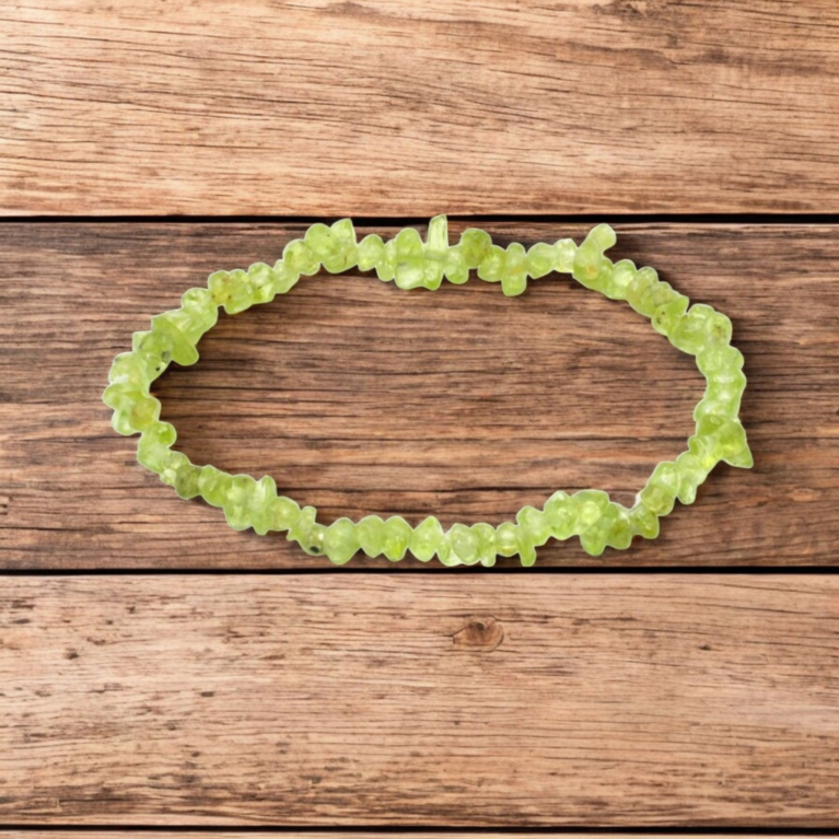 Uncut Peridot Bracelet