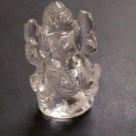 Clear Quartz Ganesha Idol